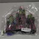 Aquarium Castle Decorations, Resin Castle for Fish Tank with Randomly Color Plants Decor Accessories for Freshwater and Saltwater Fish Tanks (Pink)