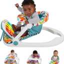 Fisher-Price Baby Portable Chair Deluxe Kick & Play Sit-Me-Up Floor Seat with Piano Learning Toy & Snack Tray for Infants to Toddlers (Multicolor)