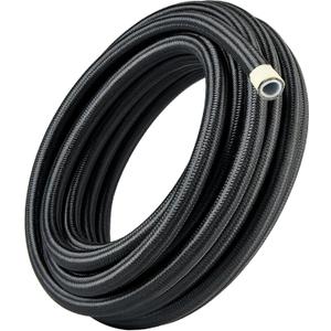 EVIL ENERGY 10AN PTFE Fuel Hose Line, AN10 Fuel Line E85 Nylon Braided 10 FT Black EVIL ENERGY 10AN PTFE Fuel Hose Line, AN10 Fuel Line E85 Nylon Braided 10 FT Black