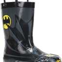 Western Chief Rain Boots with Pull on Handles for Toddlers and Kids - Premium Waterproof Boots for Boys and Girls (Batman Everlasting), 5 M US Toddler
