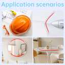 Car Door Edge Guards, Rubber Seal Protector U Shape Edge Trim Metal Edge Protection for Most Car Doors, Hatches, Lockers, Panels (5Ft, Clear)