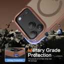 BENTOBEN Magnetic for iPhone 17 Pro Max Case 6.9" 2025,[Compatible with Magsafe]Slim Cute Matte Translucent Shockproof Drop Protective Bumper Women Men Phone Cover for iPhone 17 ProMax,Desert Titanium