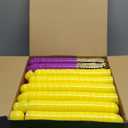 LEASEN [ 12 Surprise Golden Eggs ] 500 Pack Plastic Easter Eggs Bulks, 2.3 Inch Empty Easter Eggs, Bright Colors Plastic Eggs Fillable for Easter Hunt, Basket Stuffers Fillers, Easter Party Favor