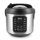 AROMA Professional Digital Rice Cooker, 10-Cup (Uncooked) / 20-Cup (Cooked), Multicooker, Slow Cooker, Steamer, Oatmeal Cooker, Egg Cooker, STS, 5 Qt, Black, ARC-5200SB