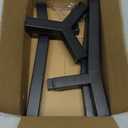 SHAINFUN Raised Dog Bowl Stand for Large Dogs 11" Height Adjustable Width 7-10.6" Single Tall Elevated Dog Bowls Stand, Food & Water Feeder Holder for Large Breeds (Bowl Not Included) (Black-FM)