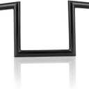 OUMUR Motorcycle Handlebar 8" Rise 1 Inch Ape Hanger Z-Bars for Harley Sportster XL883 XL1200 Softail Dyna For Yamaha Suzuki Kawasaki Chopper Cruisers Bobber Cafe Racer custom Bike 1982-Up (Black)