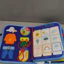 Toddler Busy Board Montessori Toys for 3 4 5 6Year Old, Preschool Learning Activities with Life Skills,ABC,123,Shape,Color,Animal,Weather,Toddler Travel Toys，Educational Activity Developing Sensory