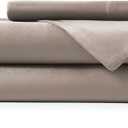 Hotel Sheets Direct 3 Piece Bed Sheet Set Twin Size, 100% Viscose Derived from Bamboo Sheets Set with 1 Pillowcase, Cooling & Breathable Luxury Bedding, Moisture-Wicking & Silky Soft Texture, Sand