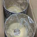 Metal Lamp Shades Set of 2, Cylinder Antique Bronze Metel Lamp Shade Light Fixture Replacement Metal Globe with 1-5/8-Inch Fitter Opening, Diameter 4.75 Height 5.0" (Chrysanthemum)