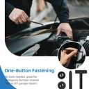 5 x 100PCS Nylon Universal Cable Tie Buckle - Grip Auto Zip Tie Buckles,Multipurpose Heavy Duty, Self-Locking Zip Tie with Pin & Button Design,UV-Resistant Fasteners for Car Repair