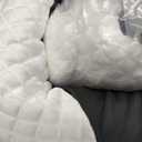 Cervical Neck Pillow, Memory Foam Pillows for Neck and Shoulder Pain Relief, 2 Heights Ergonomic Pillow with Breathable Ice Silk Cover, White