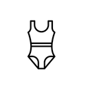Yacun Women Swimsuit Brown XL