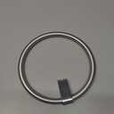 STWWO Brushed Nickel Towel Ring, Hand Towel Holder for Bathroom, Self Adhesive Hand Towel Rings for Bath, Kitchen, RV, No Drill Hole