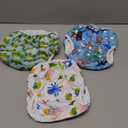 wegreeco Reusable Swim Diapers,Baby & Toddler Snap One Size Adjustable Reusable Baby Swim Diaper (Diving, Ocean, Turtle, Large, 3 Pack)