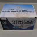 50PCS 3ml Syringe with Needle for Scientific Labs Measuring - 23g 1 Inch Needle Syringe - Individually Packaging