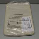 StorageWorks Storage Bins, Fabric Storage Bins for Shelves, Large Storage Baskets with Metal Frame, Closet Baskets and Bins with Handles, Khaki and Beige Stripes, 2-Pack