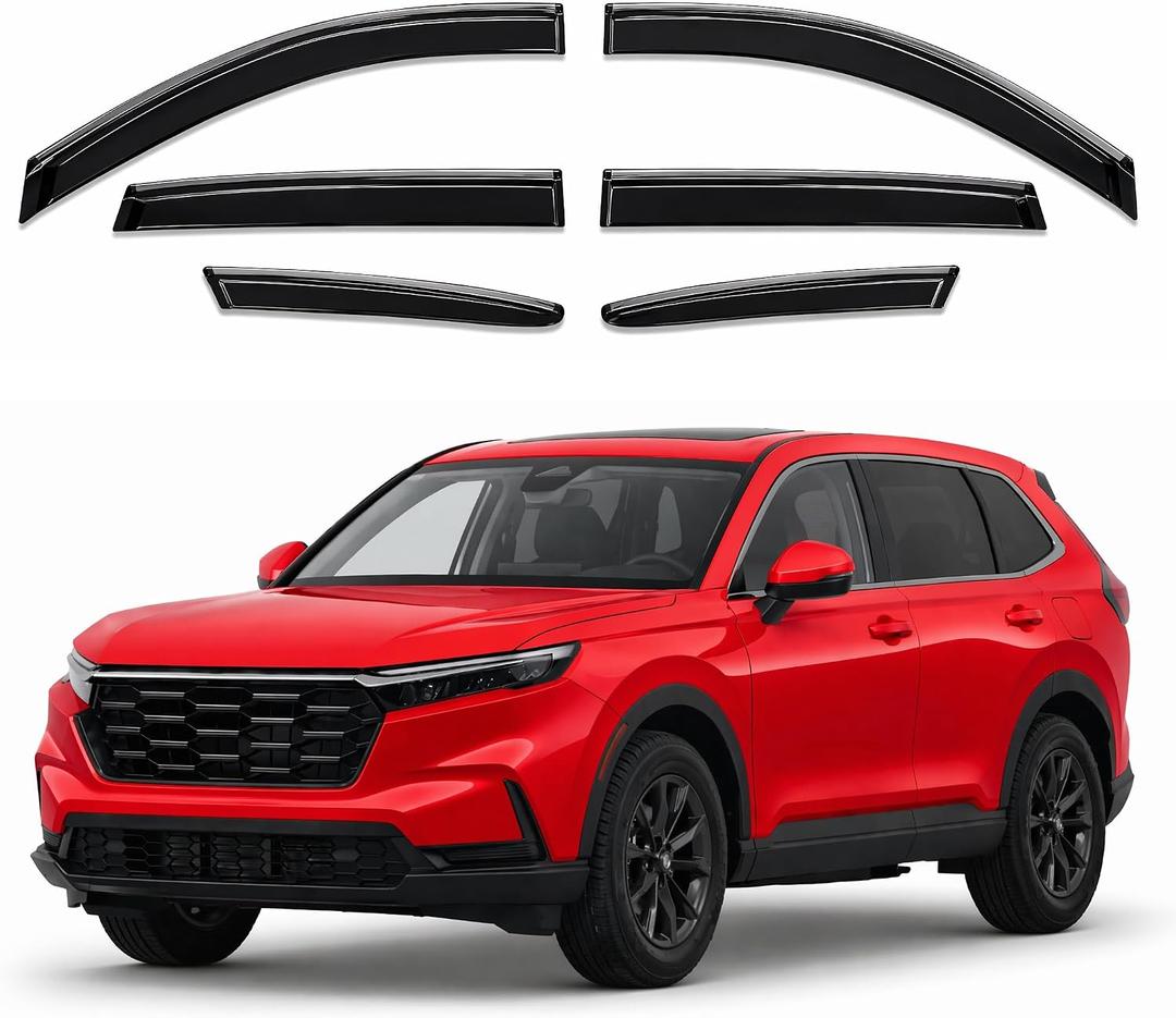 Rain Guards Window Visors 6Pcs Chrome for Honda CR-V 2023-2026