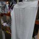 Linen Sheer Curtains for Living Room Textured Semi Sheer Curtains Large Window Treatment for Bedroom Patio Door, White, 54 inch Width x 110 inch Length, 1 Panel