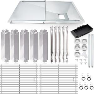 Hiorucet Grill Drip Pan Kits for Nexgrill Replacement Parts 5 Burner 720-0888N, 720-0888, Nexgrill 4 Burner 720-0830H, 720-0783E, Adjustable Grill Grease Tray for Nexgrill 720-0888N Replacement Parts.