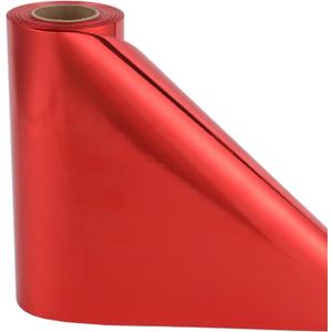 Shiny Waterproof Ribbon, Curling Ribbon for Gifts Package Wrapping, Crafting. (Red, 8inch x 25yards)