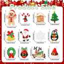 AUGSUN 60pcs Christmas Iron on Patches Random Assorted Styles Xmas Embroidered Sew Applique Repair Patch Santa Claus Christmas Tree Wreath Snowman Elk Angel Reindeer Candy Cane DIY Crafts for Clothing