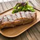 Ironwood Gourmet Small Steak Board, 7.5 x 10.5 x 0.5 inches, Acacia Wood Dinner Plate (Brown)