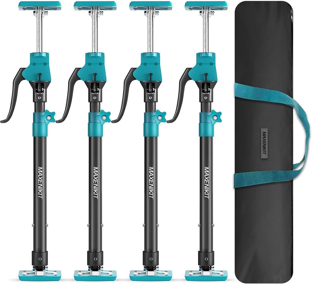 Third Hand Support Pole Heavy Duty, Cabinet Jacks for Installing Cabinets with 265 LBS Capacity and Expand from 23-3/5 to 45-3/10 in, 4-PC