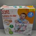 Bright Starts Learn-to-Sit 2-Position Baby Floor Seat with Toys, Pink, 4-12 Months