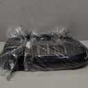 Parachoques delantero rin, par de parrilla de doble lnea de color negro brillante compatible con BMW E90 328i 318i 320i 323i 325i 330i 335i 2009-2011