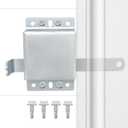 Garage Door Side Lock, Galvanized Steel Inside Deadlock for Vertical Track, Heavy Duty Security Slide Latch Replacement for Home & Warehouse Protection, Fits Most Residential Doors-1-Pack