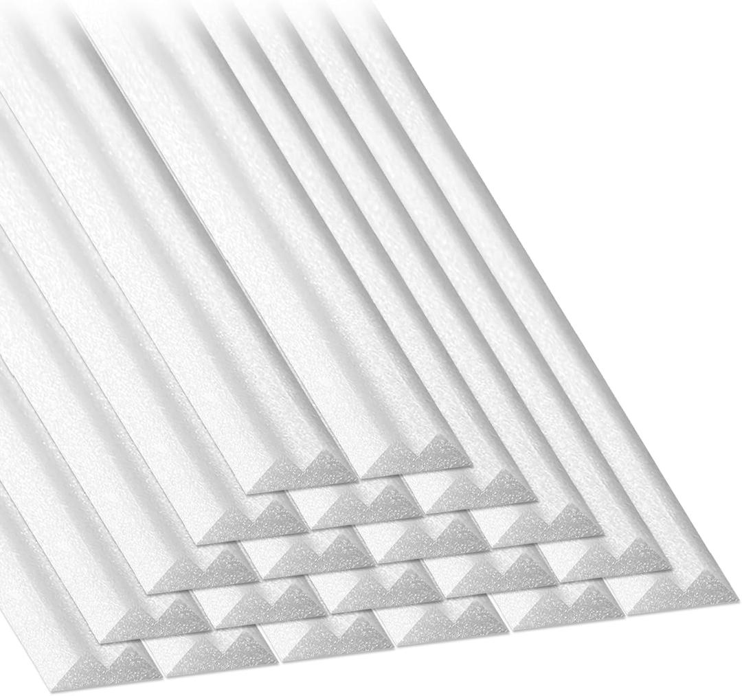 46.5" 20PCS Peel and Stick Pool Cove for 24' Round Above Ground Pool, Closed Cell Foam Peel and Stick Above Ground Pool Cove with Adhesive Backing, Protect Pool Liner, Prevents Excess Wear