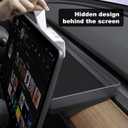 for Tesla Model Y Upgrade Behind Screen Storage Box Dashboard Hidden Organizer Tray Non-Slip Sunglass Card Holder for 2021-2023 Tesla Model 3 and 2021-2025 Model Y (Not fit 2025 Juniper)