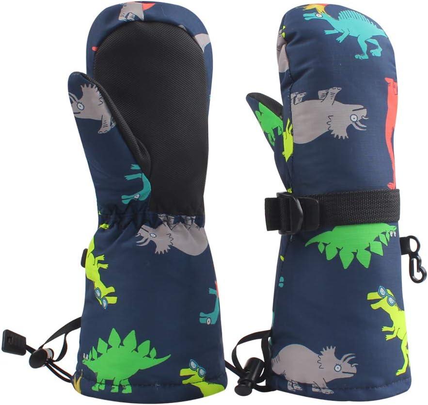 BAVST Winter Kids Waterproof Gloves for Boys Girls Snow Ski Toddler Baby Mittens Outdoor for Infant Teens 1-5T (M(2-4T), Colorful Dinosaur) BAVST Winter Kids Waterproof Gloves for Boys Girls Snow Ski Toddler Baby Mittens Outdoor for Infant Teens 1-5T (M(2-4T), Colorful Dinosaur)
