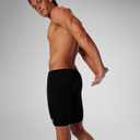 Speedo Mens Swimsuit Jammer Endurance+ Solid USA Adult (Black, M)