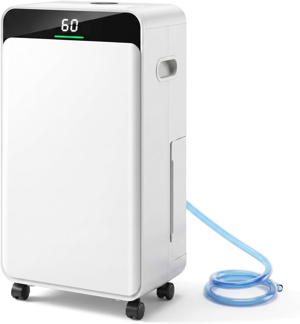 Ludatido Max 35 Pints Dehumidifier, Up to 2,500 Sq.Ft for Home & Basement | 2026Upgraded Intelligent compressor,0.56 Gallon Water Tank, with Drain Hose, Efficient Humidity Control for Large Spaces