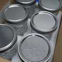 Mason Jars 16 oz, Canning Jars with Metal Airtight Lids and Bands, Wide Mouth Mason Jars Ideal for Jam, Jelly, Yogurt, Overnight Oats, Meal Prep, Wedding Favors, 6 Pack