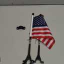2 PACK Kids Bike Cycling Handlebar Safety Flag Pole Polyester Full Color Tear-Resistant Waterproof Flag American Flag