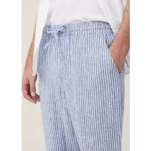 Girl's Wide Leg Casual Linen Pants Elastic High Waisted Long Loose Trousers, 16Y