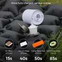 FLEXTAILGEAR Portable Air Pump for Inflatables, 2.82oz Classic Tiny Air Pump, Rechargeable Electric Air Pump to Inflate Deflate for Camping Gear Pool Floats Air Mattress