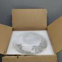 FEMILA Black Semi Flush Mount Ceiling Light, 10.3" Ceiling Light Fixtures for Kitchen Island, Bedroom, Living Room, with Dome Glass Shade, E26 Base, 4FYD85F BK