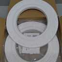 Renovators Supply Manufacturing™ Recessed Light Trim Ring Goof Ring Cover for 6 Inch Can Lights – White Polyurethane Ceiling Medallion, 6" ID x 10" OD Decorative Recessed Lighting Trim (Pack of 3)