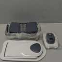 Mueller Pro-Series 10-in-1, 8 Blade Vegetable Chopper, Onion Mincer, Cutter, Dicer, Egg Slicer with Container, French Fry Cutter Potatoe Slicer, Home Essentials & Kitchen Gadgets, Salad Chopper (8 Blade, White Sand/Gray)