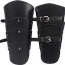 Leather Gauntlet Wristband Wrist Armor Leather Bracers Medieval Vambrace Archery Bracers Viking Guards for Men Women 2PCS