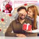 BBTO 24 Pcs Valentines Day Ball Ornaments 1.97 Inch Red Pink Valentines Tree Letter Hanging Decorations Plastic Ball Home Decorations for Wedding Gift Anniversary Festival Party Decor