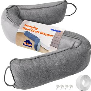 Holikme Weighted Door Draft Stopper, Heavy Duty Under Door Draft Blocker Bottom Door Seal Noise and Air, Door Guard Saving Energy, Grey (36 inch, Gray)