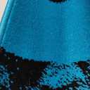 YafaHomeFashion Area Rugs for Living Room Bedroom Modern Contemporary Swirls Design Bedside Area Rug, Indoor Floor Carpet, Luxurious, Elegant, and Fashionable Area Rug (Turquoise Blue, 4 ft X 5 ft) (5'3" x 4' (Rectangular))