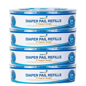 ChoiceRefill Compatible with Diaper Genie Pails, 4-Pack, 1080 Count
