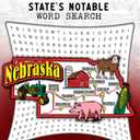 Nebraska State's Notable Word Search Notebook: Cornhusker State Chronicles: Discover Nebraska's Hidden Words! 3000 Word Searches & 150 Puzzles Featuring Cities, Landmarks, State Symbols, and More
