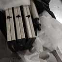 SUNNYFEEL Outdoor Folding Table | Lightweight Compact Aluminum Camping Table, Roll Up Top 4 People Portable Camp Square Tables with Carry Bag for Picnic/Cooking/Beach/Travel/BBQ (Xl-grey-1set)