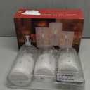 Holiday Flameless Candles, Christmas Remote LED Flickering Candle Glass, Jeweled Snowflake Frost Ice Effect, Battery Operated, Xmas Gift Decorations New Year Party Wedding Decor [x3]